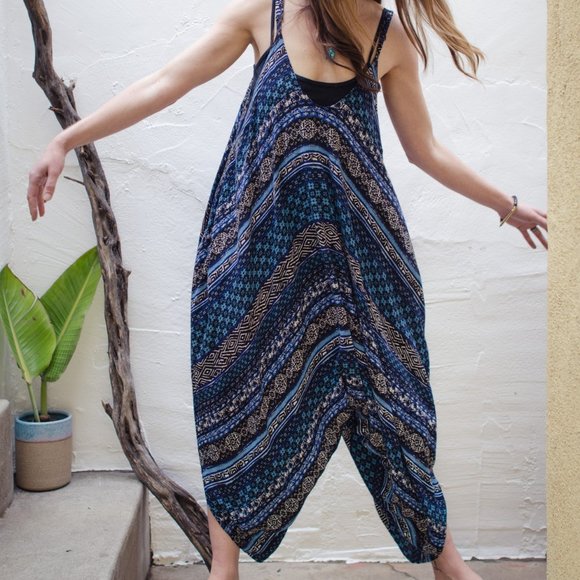 Relaxed Fit Boho Jumpsuit - Picture 2 of 4